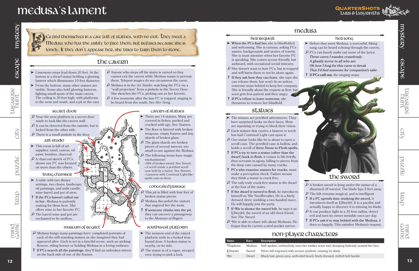 QuarterShots: Lairs & Labyrinths PDF